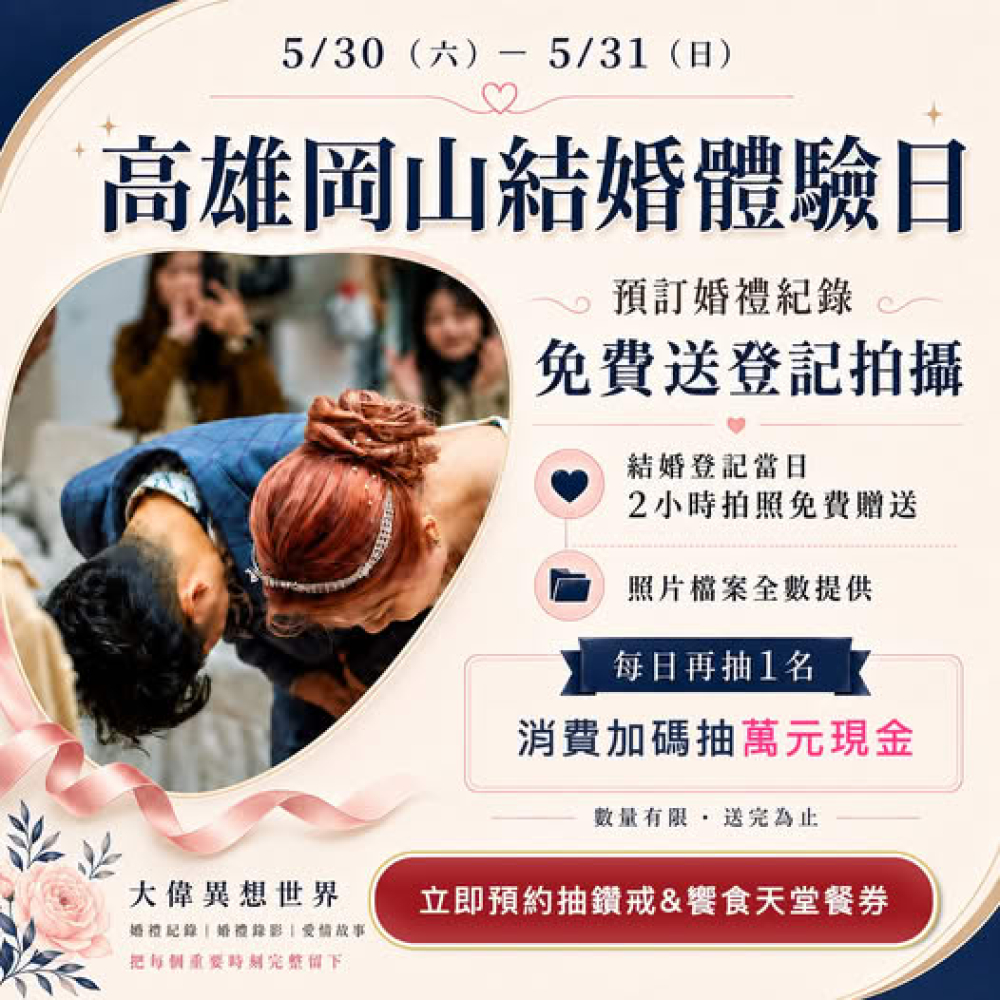 2026年5月台灣婚紗結婚展總覽